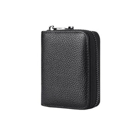 Men's Anti-theft Leather Card Clip 17-inch Bag