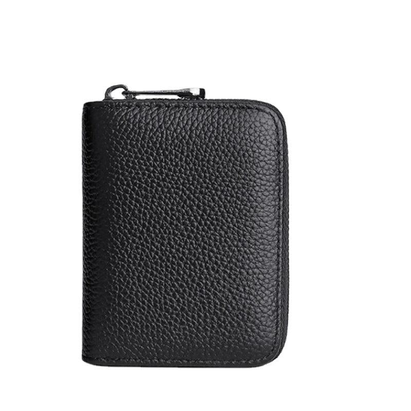 Men's Anti-theft Leather Card Clip 17-inch Bag