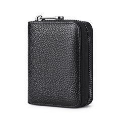 Men's Anti-theft Leather Card Clip 17-inch Bag