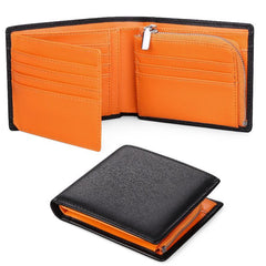 Leather Men's Wallet Cowhide Coin Purse Large Capacity