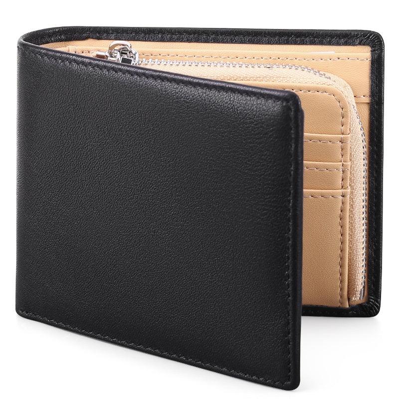 Leather Men's Wallet Cowhide Coin Purse Large Capacity