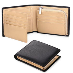 Leather Men's Wallet Cowhide Coin Purse Large Capacity