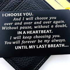 Anniversary Card For Husband I Choose You Romantic Groom's For Him