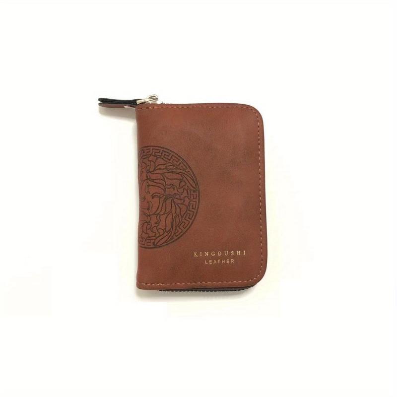 Men's Vintage Embossed Short Wallet Card Holder