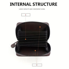 Men's Vintage Embossed Short Wallet Card Holder