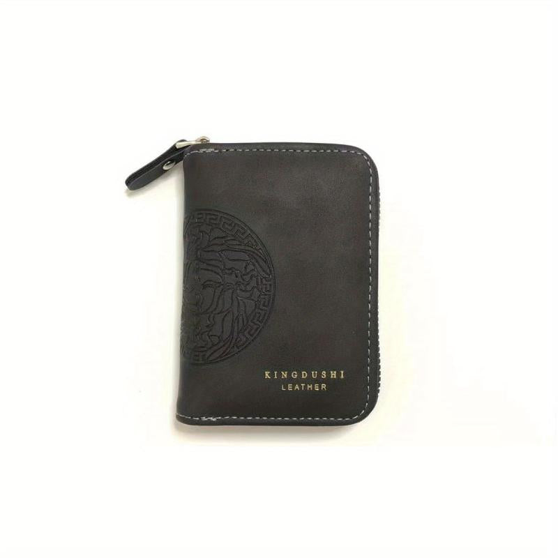 Men's Vintage Embossed Short Wallet Card Holder