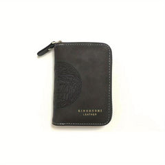Men's Vintage Embossed Short Wallet Card Holder