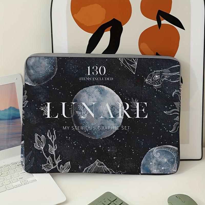 Night Sky Laptop Bag Soft Cover Sleeve Tablet Leather Star Night