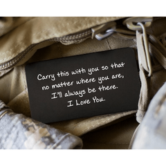 Engraved Wallet Insert Wallet Card Deployment Gift For Men
