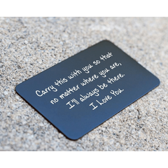 Engraved Wallet Insert Wallet Card Deployment Gift For Men