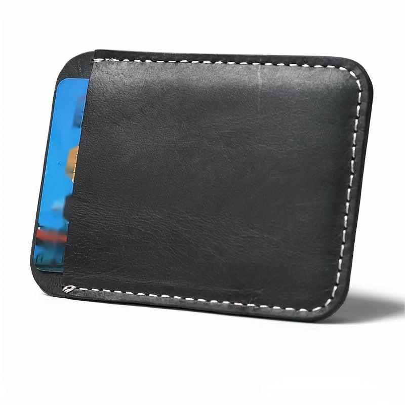 Men's Leather Wallet with Elephant Money Clip