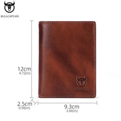 Men's Leather Wallet Large Capacity Driver's Card Bag