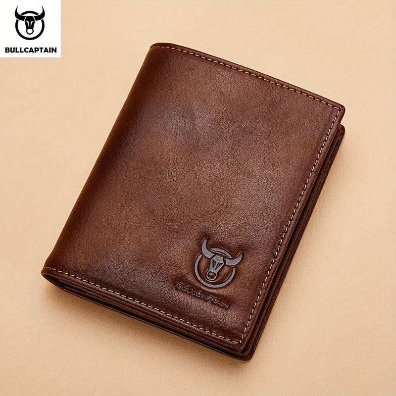 Men's Leather Wallet Large Capacity Driver's Card Bag