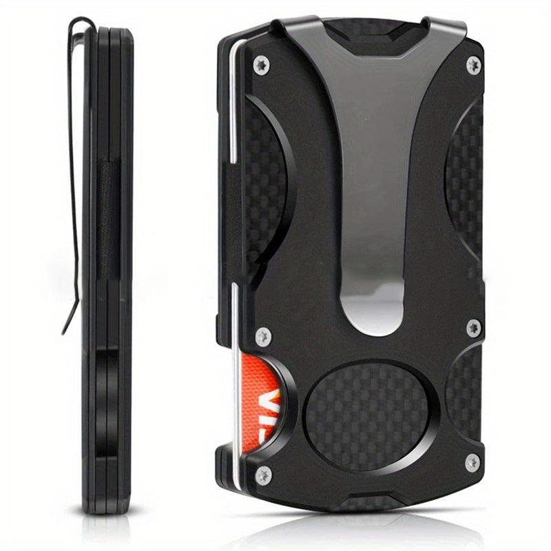 RFID Blocking Aluminum Card Holder Money Clip