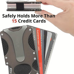 RFID Blocking Aluminum Card Holder Money Clip