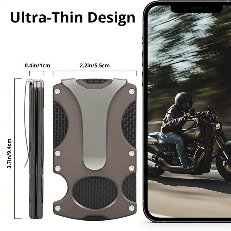 RFID Blocking Aluminum Card Holder Money Clip
