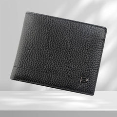 Men's Short Wallet Top Layer Cowhide Business Wallet