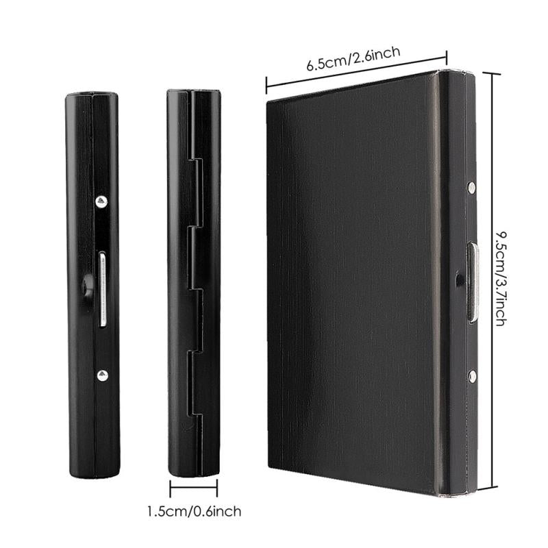 RFID Blocking Aluminum Card Holder Men Slim Wallet Money Bag