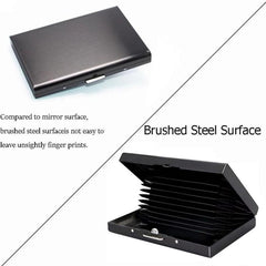 RFID Blocking Aluminum Card Holder Men Slim Wallet Money Bag