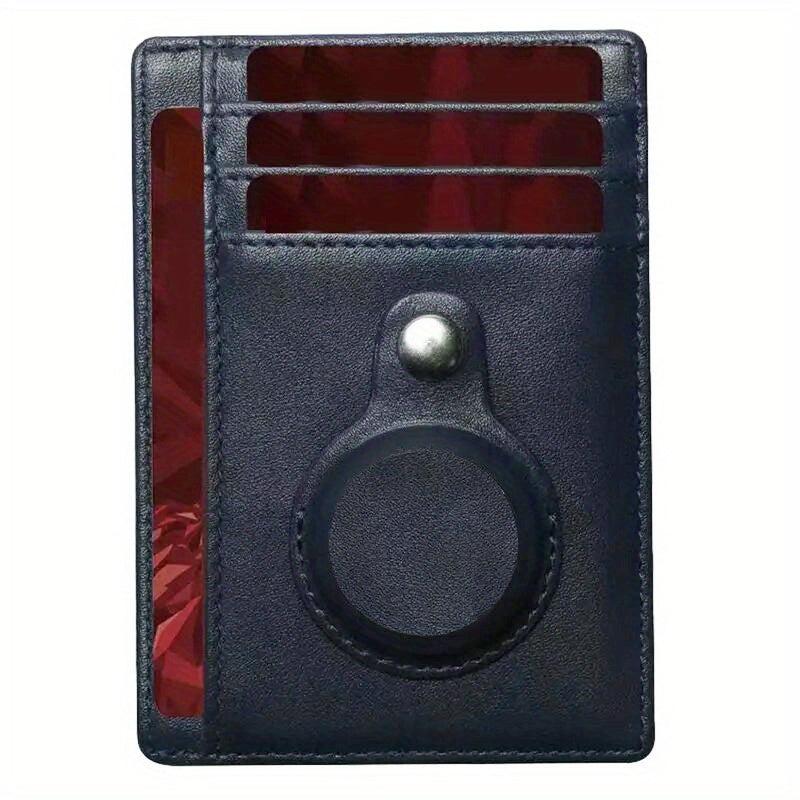 Slim Wallet with AirTag Holder for Front Pocket