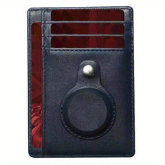 Slim Wallet with AirTag Holder for Front Pocket