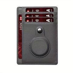 Slim Wallet with AirTag Holder for Front Pocket