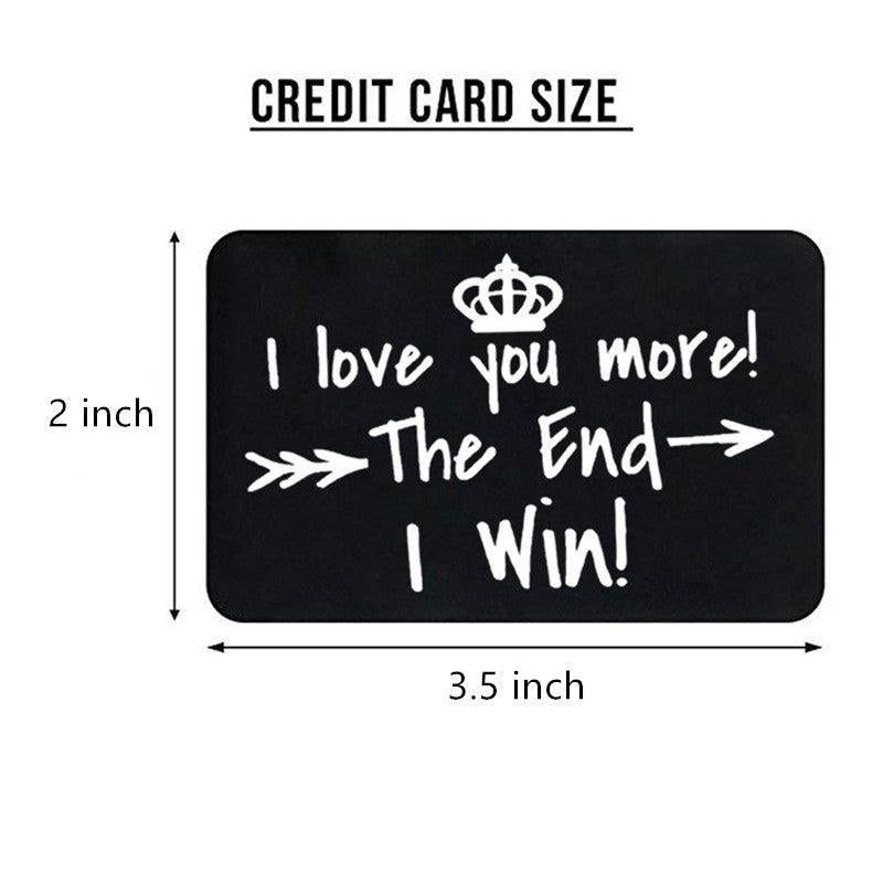 Love You The End Wallet Card Postcard Blessing Card