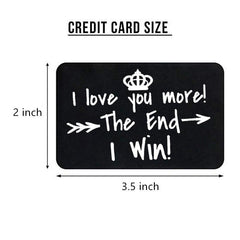 Love You The End Wallet Card Postcard Blessing Card