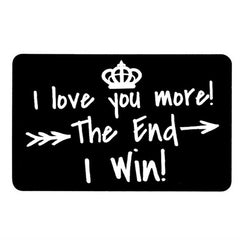Love You The End Wallet Card Postcard Blessing Card