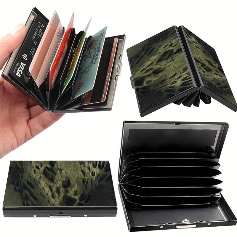 Men's RFID Blocking Tactical Card Holder Business Stainless Steel