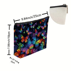 Butterfly Pattern Makeup Bag Small Capacity Cosmetic Bag Mini Change Holder