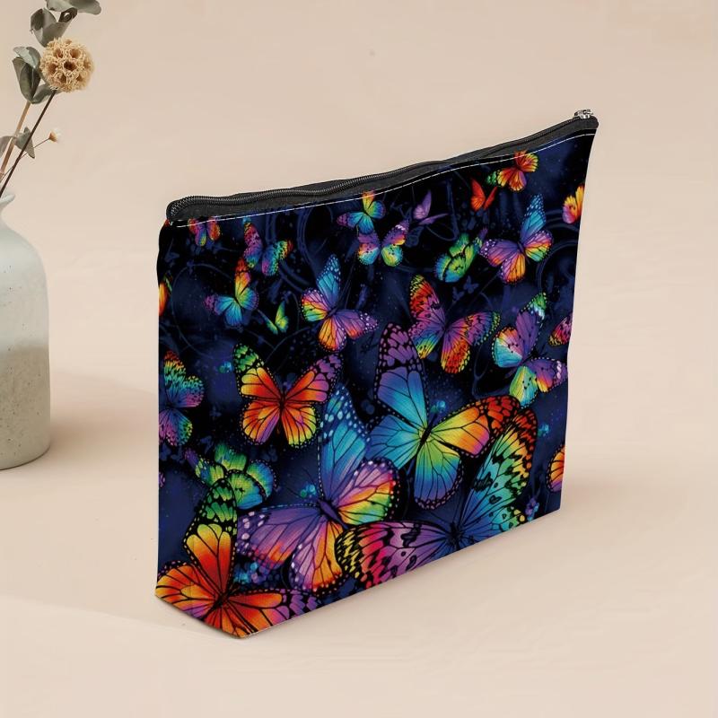 Butterfly Pattern Makeup Bag Small Capacity Cosmetic Bag Mini Change Holder