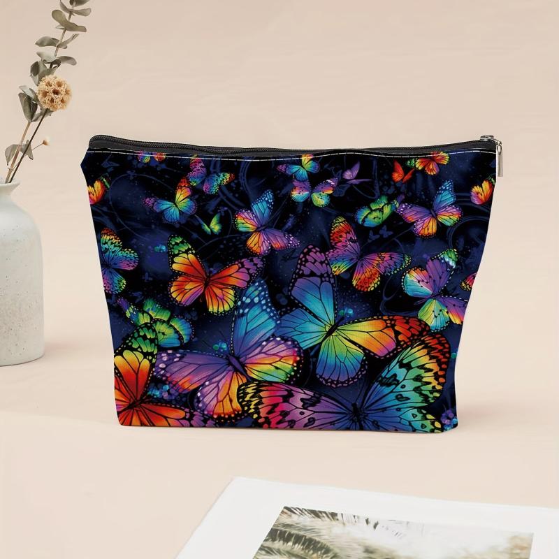Butterfly Pattern Makeup Bag Small Capacity Cosmetic Bag Mini Change Holder