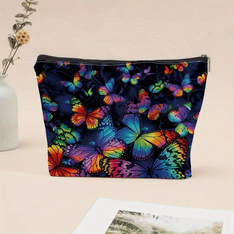Butterfly Pattern Makeup Bag Small Capacity Cosmetic Bag Mini Change Holder