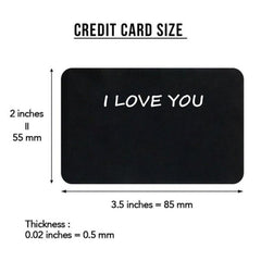 DIY Carved Customizable Wallet Metal Card Blessing Card Christmas Gift