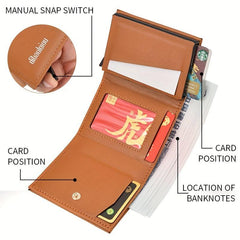Men's RFID Credit Card Holder Leather Wallet