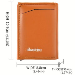 Men's RFID Credit Card Holder Leather Wallet