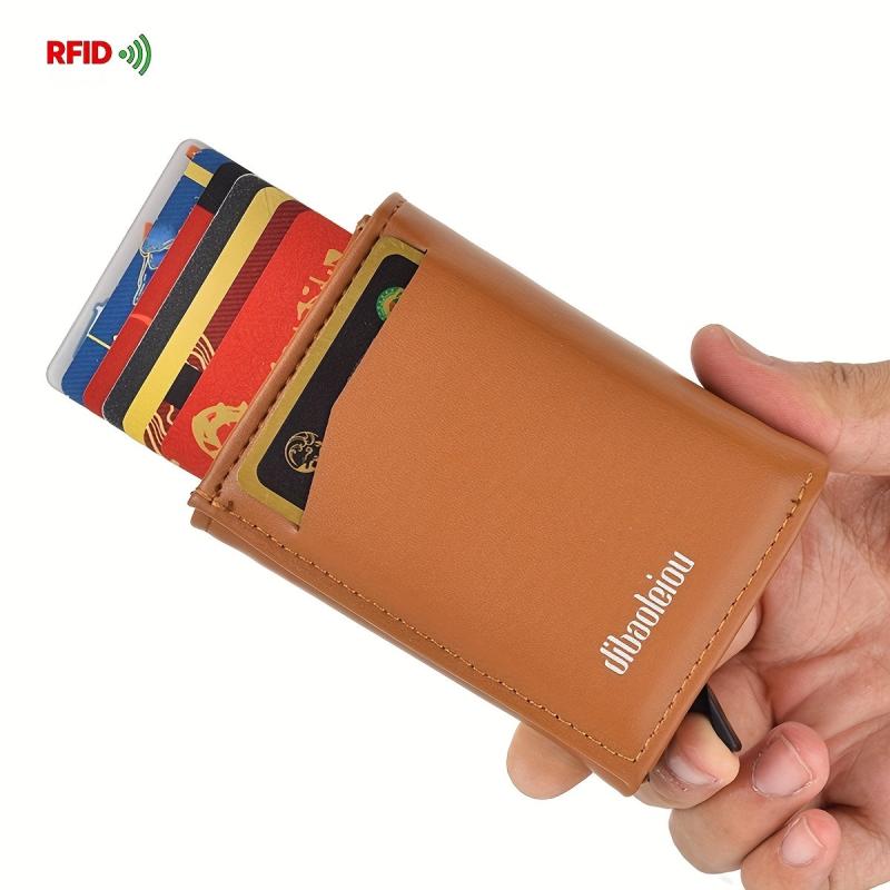 Men's RFID Credit Card Holder Leather Wallet