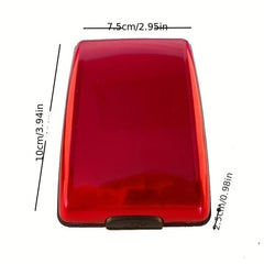 RFID Blocking Aluminum Wallet Mini Portable Credit Card Case