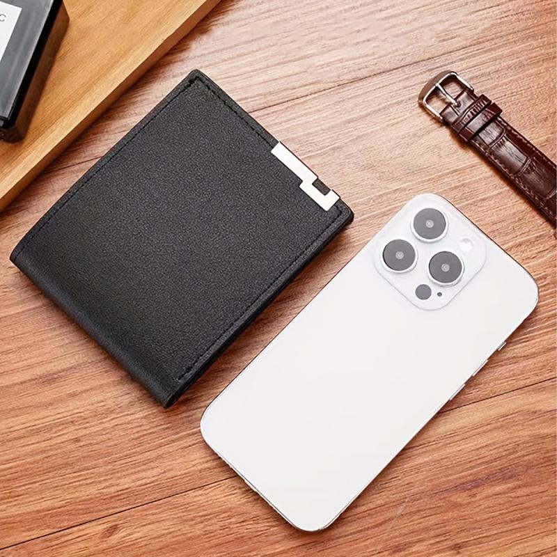 Men's Minimalist Wallet Business Wallet With Card Slots Large Capacity