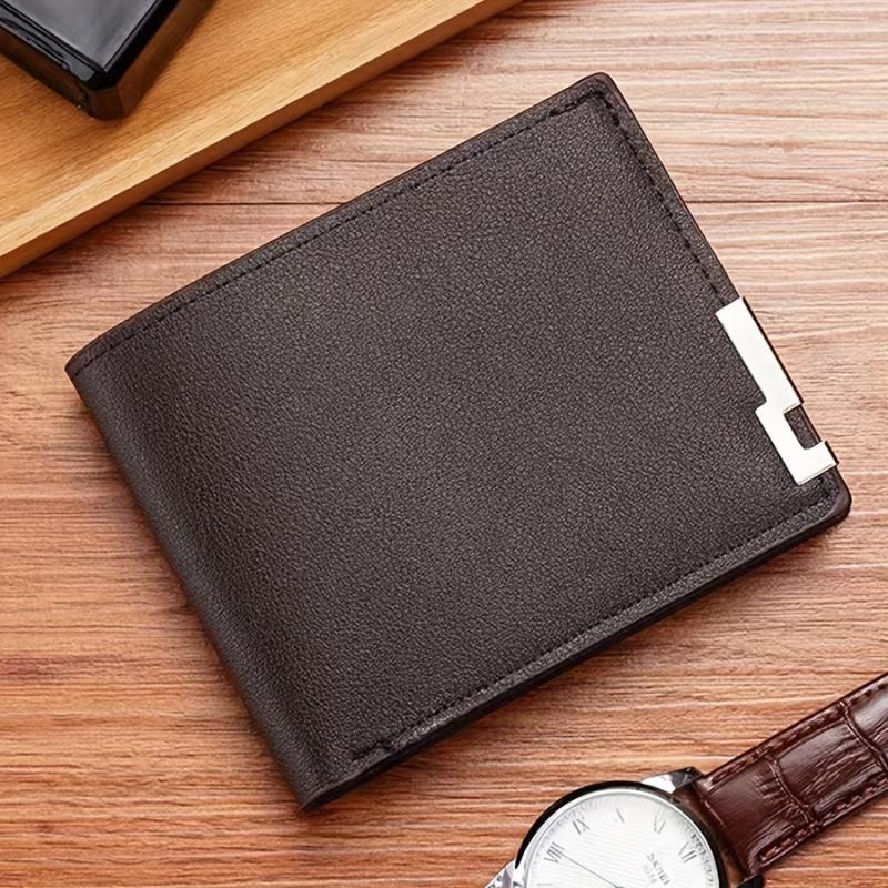 Men's Minimalist Wallet Business Wallet With Card Slots Large Capacity
