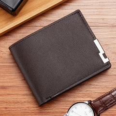 Men's Minimalist Wallet Business Wallet With Card Slots Large Capacity