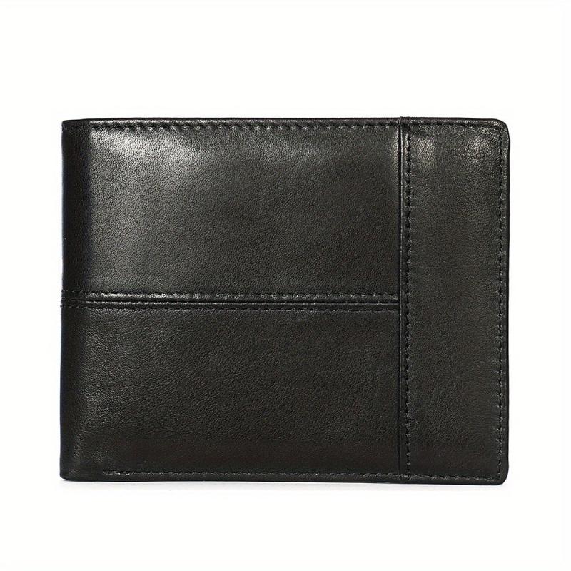 Men's Vintage Leather Wallet Rfid Blocking Bifold