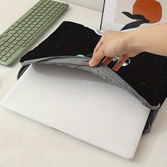 Soft Laptop Bag Cover Tablet Sleeve Bottom Bicycle Astronaut Zipper