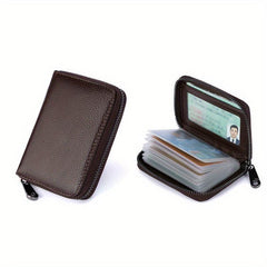 Men's Wallet with 20 Card Slots & Anti-Theft Driving Holder