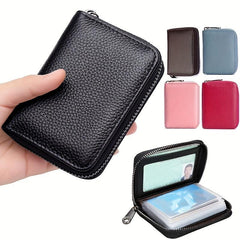 Men's Wallet with 20 Card Slots & Anti-Theft Driving Holder