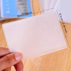 24PCS Transparent Waterproof Credit Card Holder Sleeve