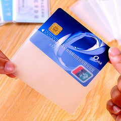 24PCS Transparent Waterproof Credit Card Holder Sleeve