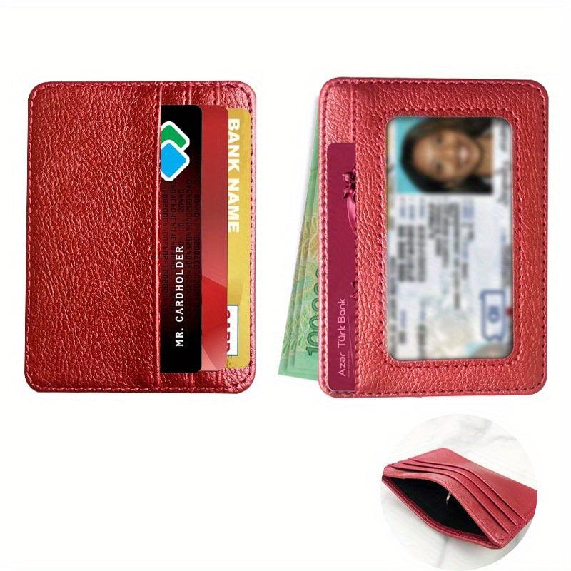Front Pocket Wallet RFID Blocking Credit Card Holder With ID Window