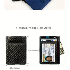 RFID Blocking Leather Card Holder Credit Card Case